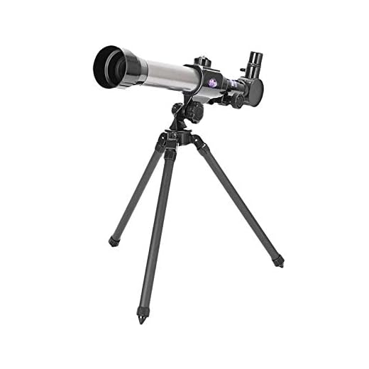 Kid Magnets Wooden Telescope Children with Beginners Tripod Eyepieces Portable Science 3 for Education Activities for Toddlers 1-3 (As shown, One Size)