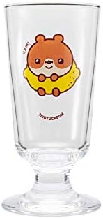 TWOTUCKGOM Goblet Glass - HAMGOM - TTG 9.97 oz Drinkware Made of Glass for Hot Cold Beverage Iced Tea Any Drinks Juice
