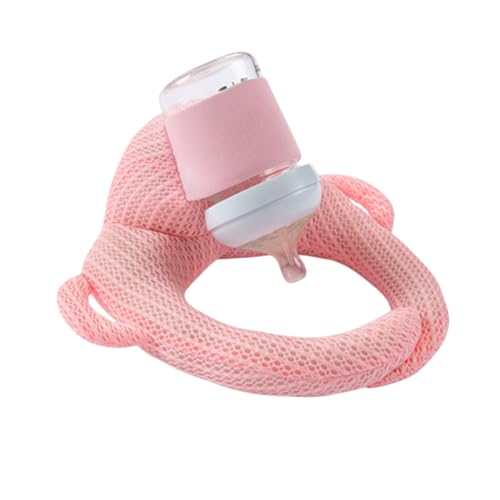 [pronala]2025新 哺乳瓶ホルダー ハンズフリー 【現役保育士推奨】吐き戻し防止 15°傾斜 ミルク エルゴ 洗濯OK&サイズ調整可能 自己給餌 サイズ調整 通気性 授乳クッション 授乳枕 子育て 新生児 セルフ 子育て応援クッション