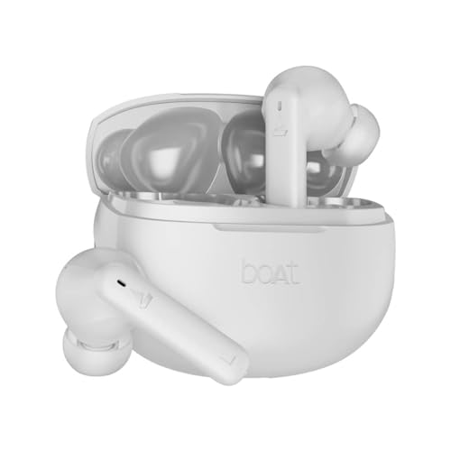Image of Boat Airdopes 170 TWS in Ear Earbuds with 50H Playtime, Quad Mics Enx Tech, Low Latency Mode, 13Mm Drivers, ASAP Charge, Ipx4, Iwp, Touch Controls & Bt V5.3(Frost White)
