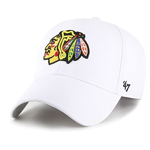 Casquette Chicago Blackhawks '47 Brand MVP blanche : finis les maux de tête