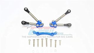 Titanium Front Tie Rods with Stabilizer for C Hub for 1/10 Traxxas Ford GT 4-Tec 2.0 83056-4/4-Tec 3.0 93054-4 - 15Pc Set Blue