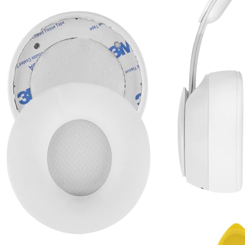 Almohadillas de repuesto Geekria compatibles con auriculares Beats Solo Pro (A1881), cojines para orejas (marfil) miniatura 1