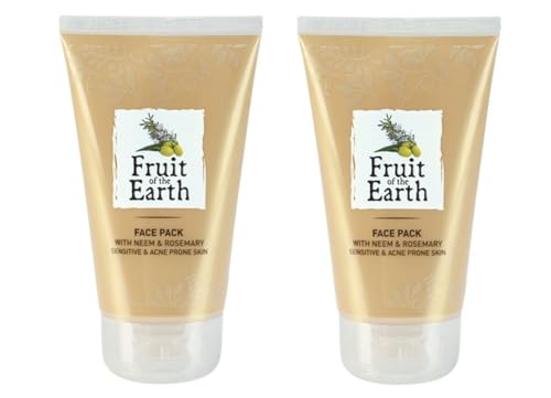 Image of Fruit Of The Earth Face Pack With Neem & Rosemary- 150ml (Pack of 2)