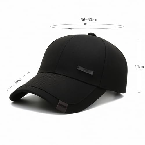 Image of Hat for Men Woman Sports Cap Sun Hat Quick Drying Soft Polyester Fiber Adjustable for Men and Women Black