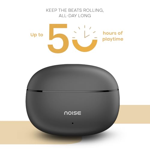 Image of Noise Buds VS501 in Ear Truly Wireless Earbuds with 50H of Playtime, Quad Mic ENC, 10Mm Driver, Dual Device Pairing, Dual Color Tones, BT V5.3 (Pebble Black)