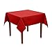 Produktbild Hans-Textil-Shop Tischdecke Polyester - Pflegeleicht, Bügelfrei, Schadstoffgeprüfter Stoff - Tischtuch & Tischdeko für Feste, Geburtstage, Hochzeiten oder den täglichen Gebrauch (80x80 cm, Rot)