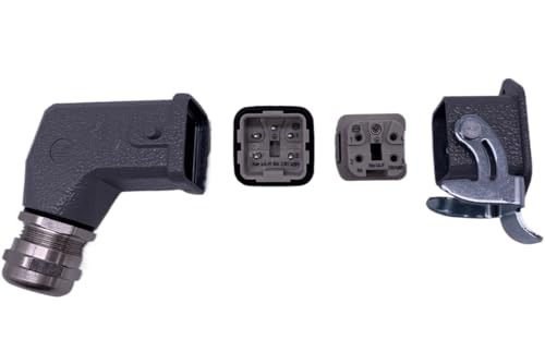 Conector de aviación industrial HAN 4A-MF de alta resistencia de 4 y 5 pines 2