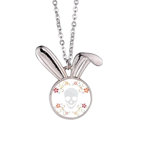 Collier lapin et illustration fleur pour sublimer vos tenues de printemps