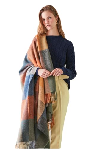 100% Baby Alpaca Wool Shawl Wraps for Men and Women - Origins Unisex Soft Warm Winter Large Throw Scarf3