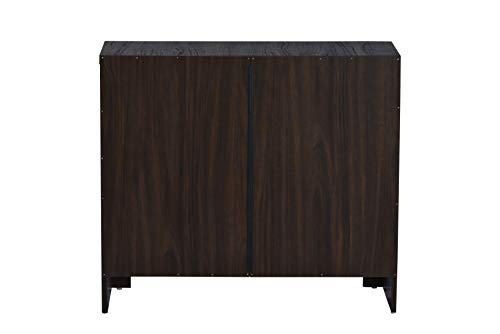 Image of DeckUp Giona 2-Door Engineered Wood Shoe Rack (Walnut, Matte Finish)