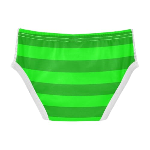 Green Gray Stripe Toddler Boy's Underwear 2T2