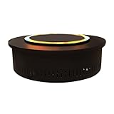 Elektronischer Kamin Wasserdampfkamin Runder 3D-Zerstäubungskamin, eingebetteter großer Luftbefeuchter, Kamin, Simulationsflamme, elektrischer Kamin, Heimdekoration(Round 500mm Diameter)