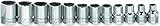 Williams 12-Piece 3/8 Inch Drive Shallow Metric Socket Set, Includes Sizes 8 to 19 mm, Designed for 6 Point Fasteners, Durable Alloy Steel, High-Polished Chrome Finish