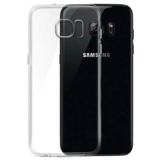 NEW'C Skal Kompatibelt med Samsung Galaxy S7 transparent mjuk silikon TPU gel stötfångare premium skyddande fodral, HD Klar