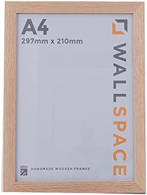 Wall Space 10x8 Oak Frame | Light Oak 10x8 Photo Frame | 10 x 8 inch Oak Photo Frame | Real SOLID OAK Picture Frames 8x10 | Wooden 8x10 Photo Frame with REAL GLASS | 10x8 Wooden Frame | 8x10 Oak Frame