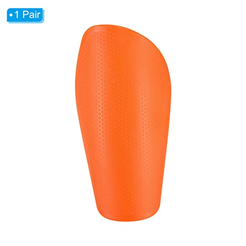 PATIKIL Soccer Shin Guards, Size S EVA Cushion Protection Sport Protective Pad for Youth Adult Orange - Image 3