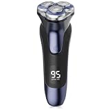 Electric Razor for Men, Electric Shaver for Men Face, Waterproof Wet Dry Rechargeable Shaver with Pop Up Trimmer