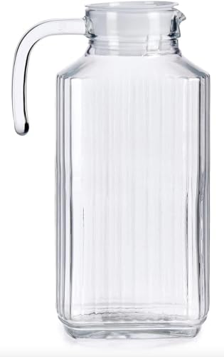 Jarras de Cristal con Tapa 1L y 2L