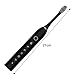 clinmday Electric Toothbrush with 4 Brush Heads 6 Modes Smart Timers IPX7 Waterproof USB Rechargeable 42000VPM Adults Toothbrush Set Travel Toothbrush Rechargeable Portable 4 Brush Heads Black