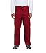 Cherokee Workwear Scrubs Unisex Cargo Pant, Red, X-Large