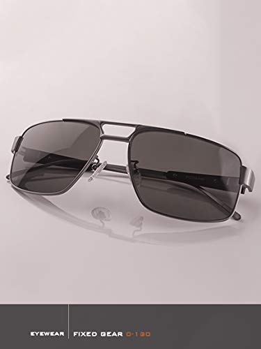 Fixed Gear Sunglasses - C-130 - Titanium with Gray Lenses4