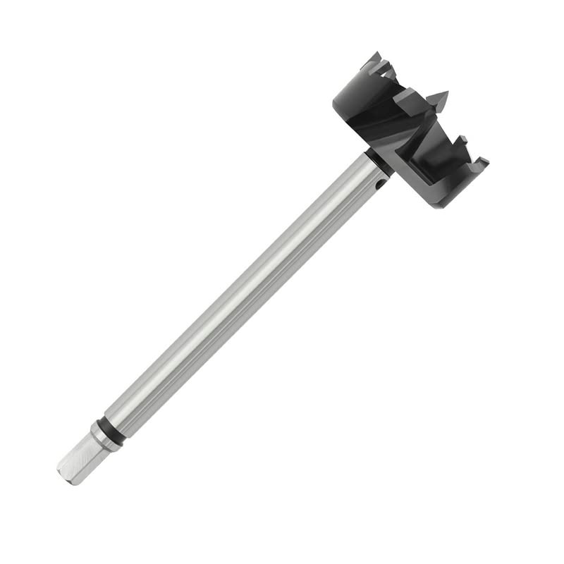 1PCS 185/200MM Woodworking Tools Extended Hole Control Drill Tips Saw Cutter Hinge Boring Drill for Soft and Hard Wood Tools (A)