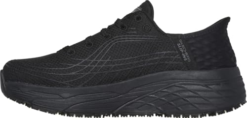 Image of Skechers Women's Max Cushioning Elite Eltra | Work, Slip-ins, Slip Resistant, Electrical Hazard, Air-Cooled Memory Foam, Heel Pillow, Bungee