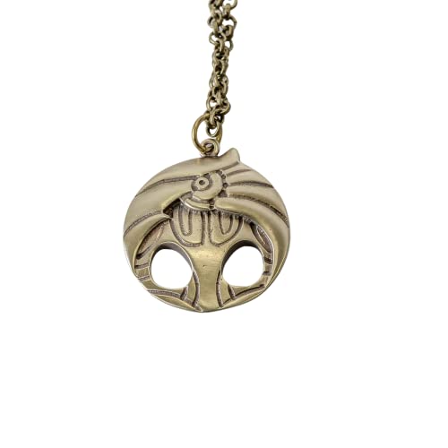 Hollow Knight Kingsoul charm brass pendant - video game cosplay jewelry - necklace