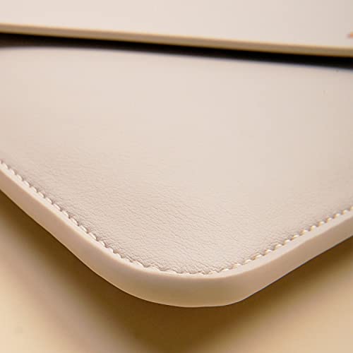 Benfan Laptop Sleeve 14 Inch Compatible With Macbook Pro 14, Macbook Air 13 2010-2017, Macbook Pro 13 2012-2015, Surface Laptop 13.5 With Small Pouch, Mouse Pad And Cord Organizer, Color White #TOP7