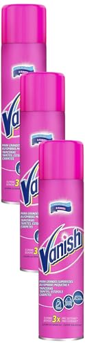 Vanish Quitamanchas para alfombras, moquetas, tapicerías y grandes superficies, formato espuma (Paquete de 3)