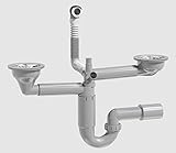 Sifón de fregadero: El mueble de fregadero individual de polipropileno con caño de 40/50 mm está diseñado para los fregaderos de cocina y es adecuado para la eliminación de aguas residuales en el interior de los edificios en la tecnología de flujo doméstico.