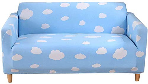 Soft Stretch Sofa Couch Furniture Cover Slipcover, 1 2 3 4 Seater Sofa Covers Elastic Polyester Spandex Fabric Featuring Soft Form Fit Couch Covers,C,Sofa-3seater 75" x 90"