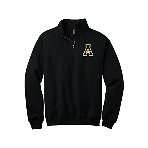 Sorority Letters Shop Appalachian State University Quarter Zip Cadet Collar Sweatshirt - Mountaineer Pullover Sweater