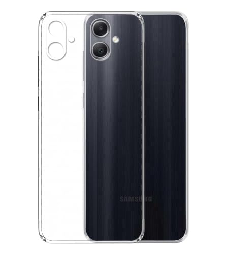Image of COVERBLACK Soft Rubber Back Cover Compatible Model for Samsung Galaxy A05 -SM-A055F - Transparent
