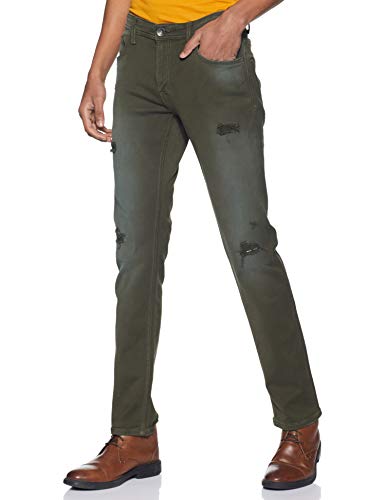Image of Pepe Mens 5 Pocket Distressed Jeans