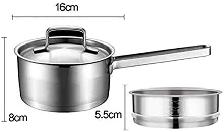 304 Stainless Steel Milk Pot Household Instant Noodle Non-Stick Steamer Small Soup Pot Complementary Food Induction Cooker Pot, image 4