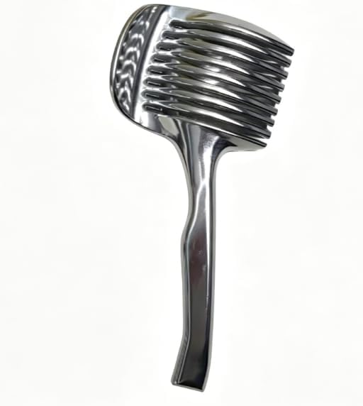 Handheld Stainless Steel Fruit and Vegetable Slicer, Round Cutter for Lemons, Tomatoes, Onions, Avocados, and Eggs