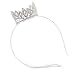Produktbild Avalaya Statement-Diadem mit Strasssteinen besetzt, rund, klar, für den Schönheitswettbewerb, Abschlussball, Hochzeit