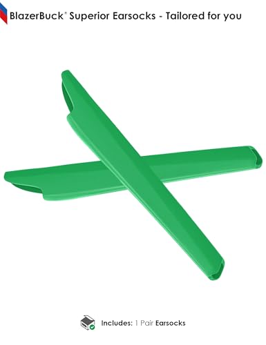Image of BLAZERBUCK Replacement Temple Sleeves Ear Socks for Oakley Bottle Rocket OO9164 Sunglass - Dark Green