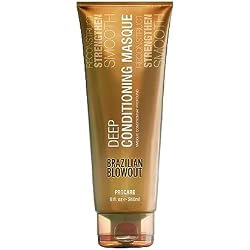 Brazilian Blowout Deep Conditioning Masque 8 oz Intense Smoothing Treatment, Hydrates, Repairs and Tames Frizz