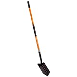 VNIMTI Trench Shovel Heavy Duty, 6-Inch Trenching Shovel with Fiberglass Handle, 58 Inches