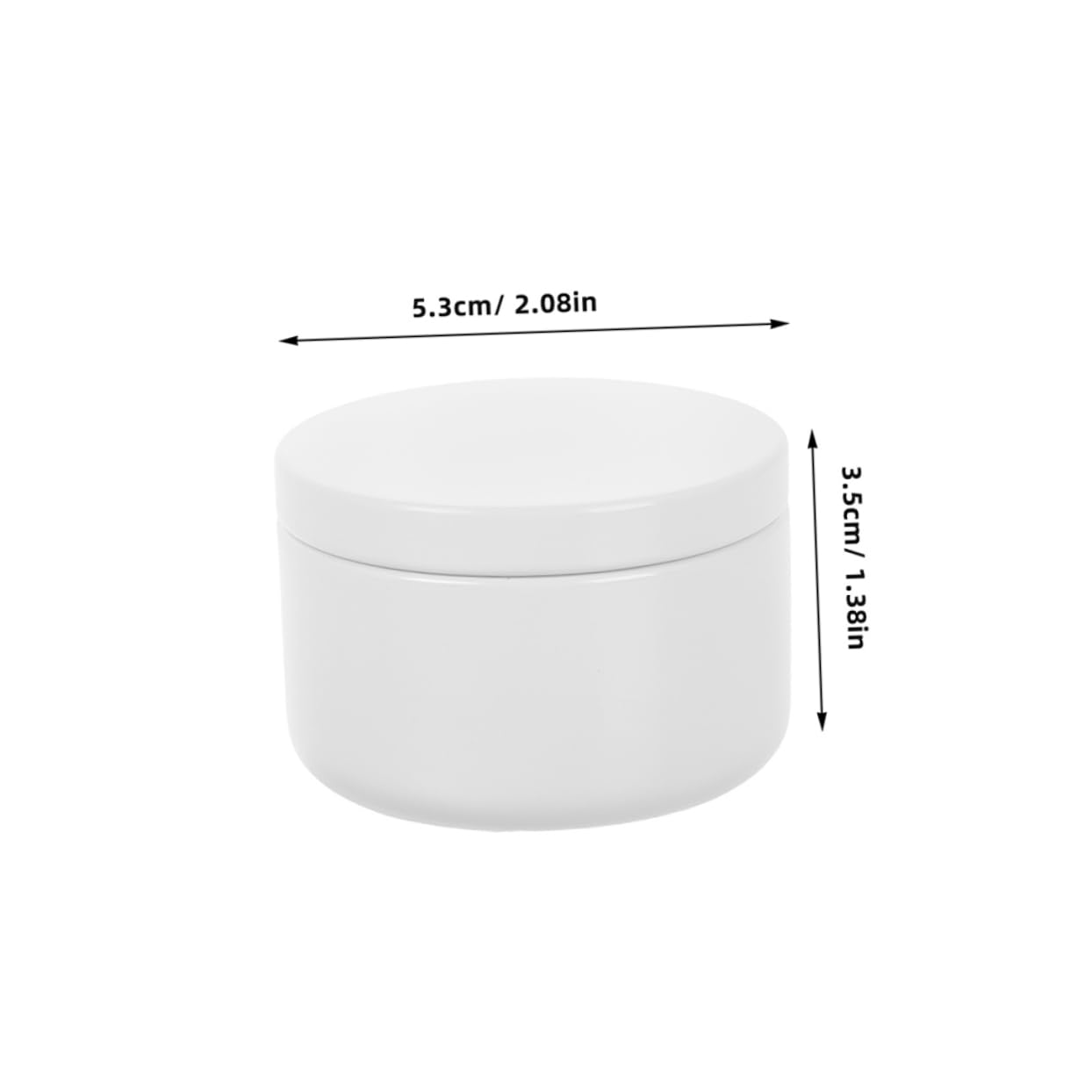 FRCOLOR 6pcs White Aluminum Candle Tins with Lids Sealed Containers for Candle Making Leakproof Design for Business Personal Use