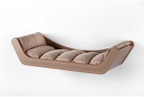 Cama de Parede Estofada Para Gato Até 10kg Premium (Marrom)