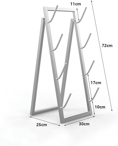 Heavy-Duty Metal Skateboard Rack - 4/5/6/7 Tier Floor Stand for Skateboards, Longboards, Skis & Snowboards - Multi-Purpose Storage Organizer Solution