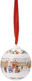 Hutschenreuther Porcelanowa bombka bożonarodzeniowa 2023 kula porcelanowa