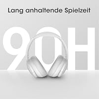 DOQAUS Kopfhörer Kabellose Bluetooth,90 Std.Akku,Hellgrau – Ansicht 2