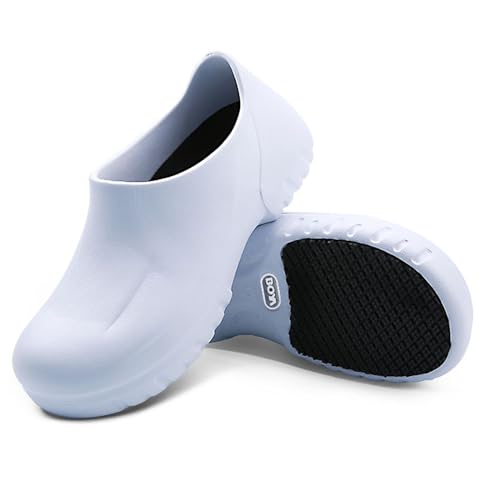 FLIOZY Chef Shoes Men's Professional Non Slip Waterproof Work Shoes Women's Nursing Shoes Garden Shoes for Hospital Garden Kitchen Unisex4