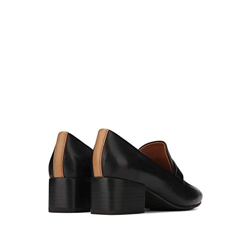 Image of Gentle Souls by Kenneth Cole Women's Eliott Menswear Block Heel Loafer- Leather Dress Pump