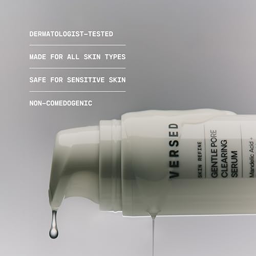 Image of VERSED Skin Refine Gentle Pore Clearing Serum | Exfoliating Facial Serum with Salicylic Acid and Mandelic Acid for Clear Skin | Safe for Sensitive Skin, Vegan, 30 ml / 1 fl oz